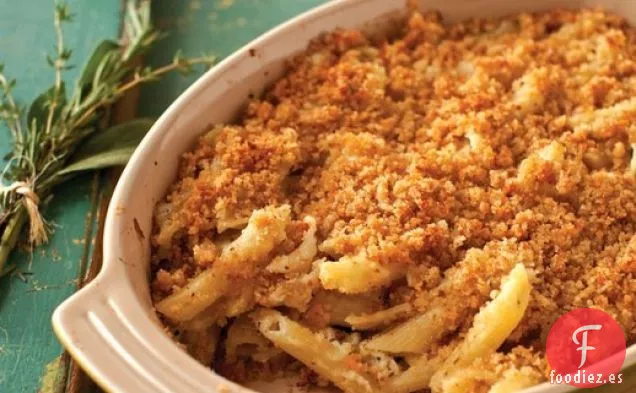 Macarrones con Queso a base de Hierbas de La Laiterie