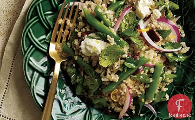 Ensalada de Judías Verdes, Queso Feta y Aceitunas Negras