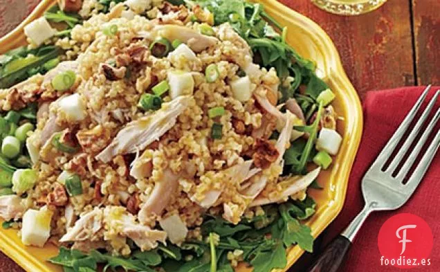 Ensalada de Bulgur con Manzanas y Pollo