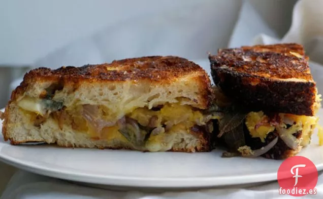 La Calabaza Espagueti Los Sándwiches De Queso A La Parrilla