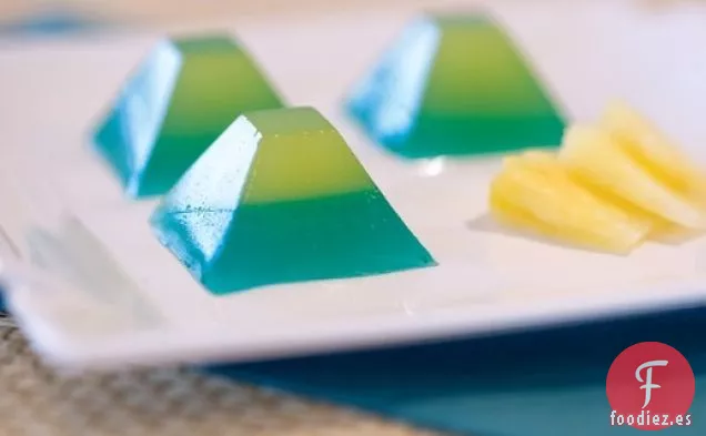 Bebe el Libro: Chupitos de Gelatina Azules de Hawaii
