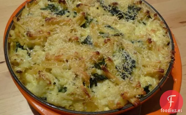 Pasta Al Horno Con Coliflor Y Acelgas