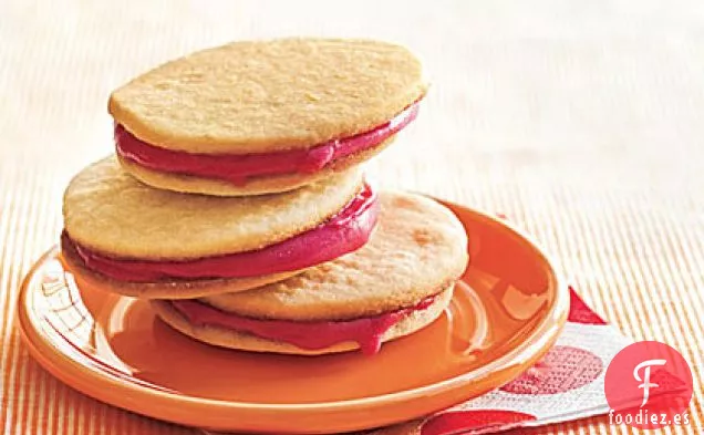 Sándwiches de Helado de Limón y Frambuesa