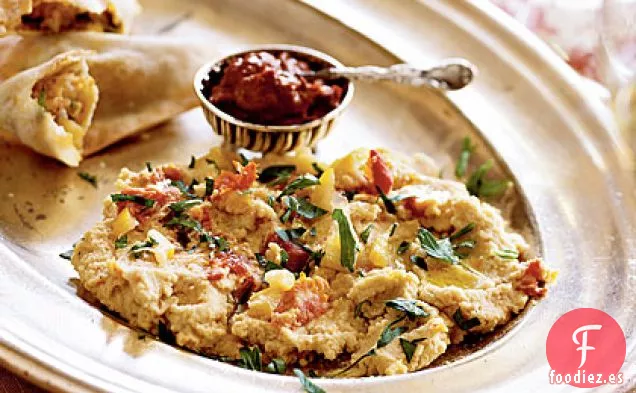 Hummus con Limón en Conserva y Tomates Secados al Sol