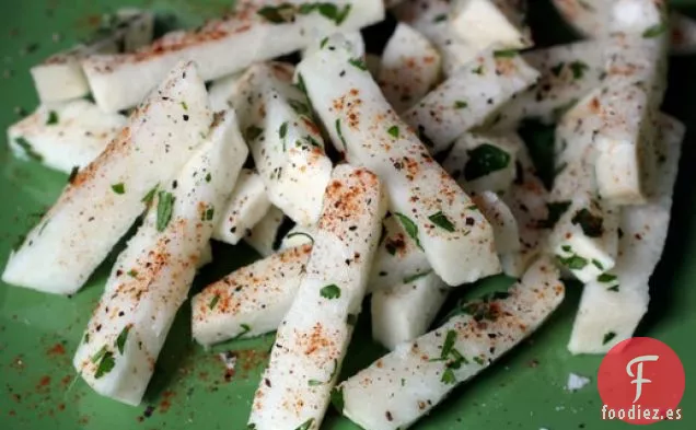Barritas de Jícama de Chile y Lima