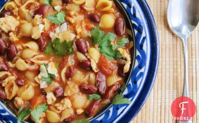 Pasta de Pollo e Fagiole con Pimentón Ahumado
