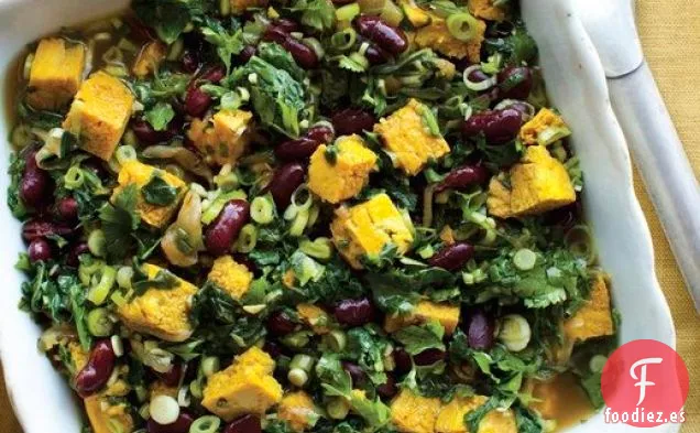 Estofado de Hierbas Verdes y Frijoles (Ghormeh Sabzi) de ' The New Persian Kitchen