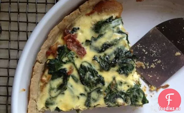 Tarta de Espinacas y Cebolla sin Gluten