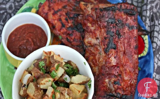 Costillas De Bebé Con Salsa De Barbacoa Mojo
