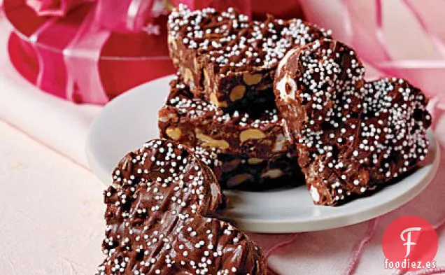 Crujientes Corazones de Chocolate