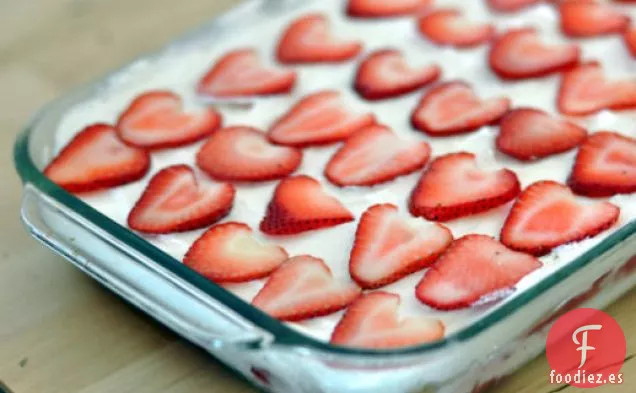 Tarta de Fresa de Nevera Fácil