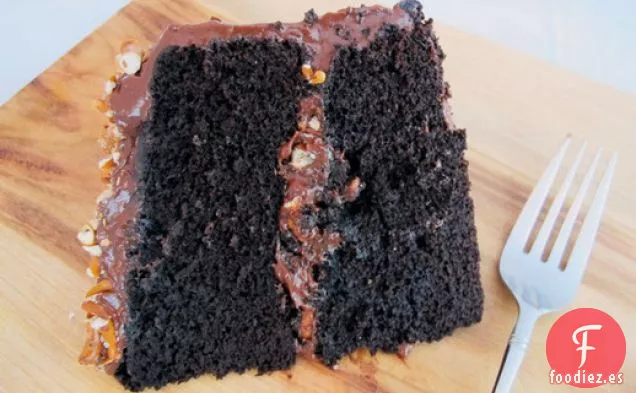 Pastel de Pretzel de Chocolate Fudgy