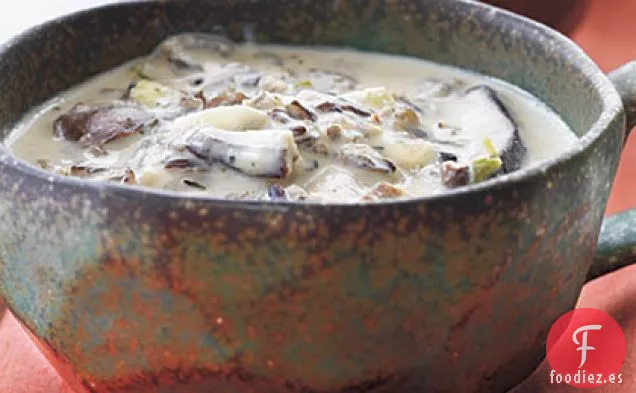 Sopa Fresca de Jengibre, Champiñones y Albahaca