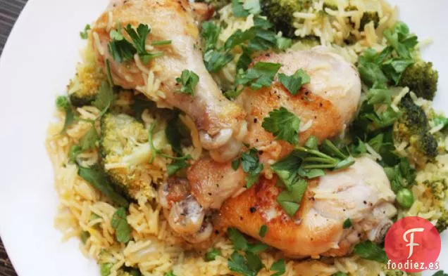 Pollo y Arroz con Brócoli