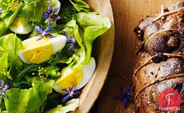 Ensalada de Lechuga con Mantequilla y Huevo