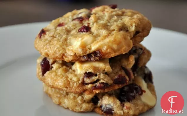 Galletas de Avena con Arándanos y Chocolate Blanco
