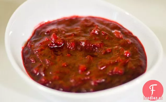 Salsa de Arándanos con Especias