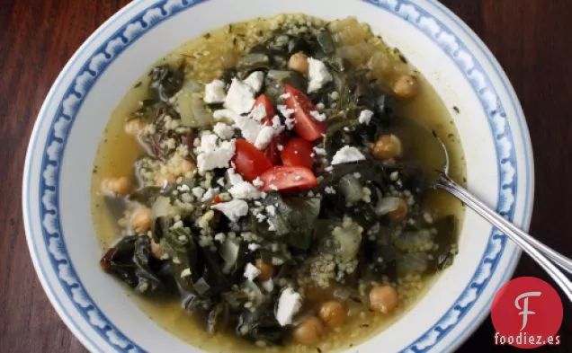 Sopa De Garbanzos, Acelgas Y Cuscús