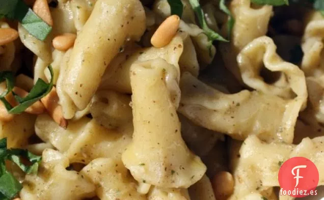 Francés en un instante: Campanelle con Caviar de Berenjena