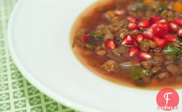 Sopa de Lentejas con Granada