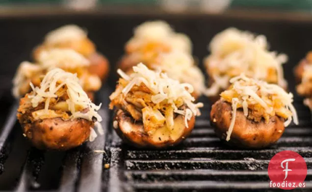 Setas Rellenas de Cangrejo a la Parrilla y Fontina