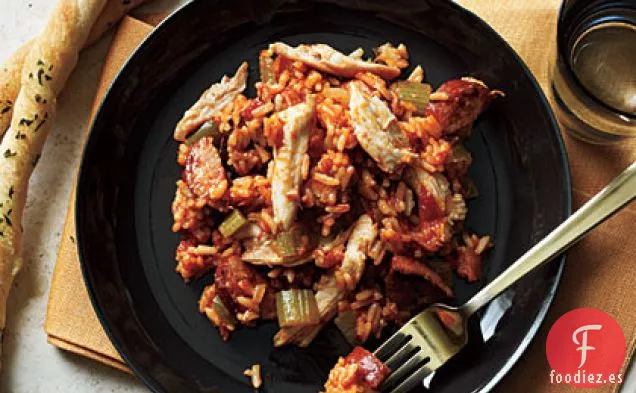 Jambalaya de Pollo y Salchichas