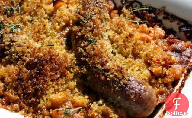 Salchichas y frijoles estilo Cassoulet
