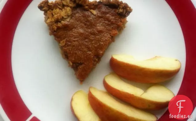 Pastel de Mantequilla de Manzana con Corteza de Nuez de Avena