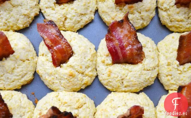 Magdalenas de Maíz con Tocino Confitado