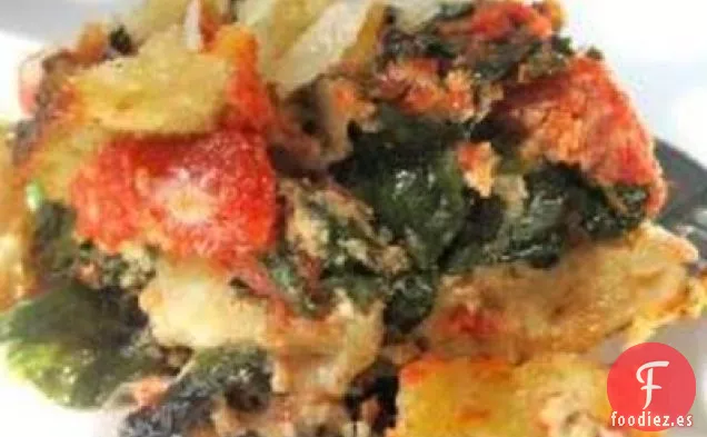 Cazuela De Cebollino Y Tomate Ciruela