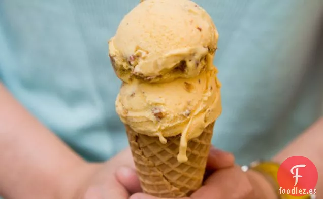 Helado de Albaricoque y Almendra Asado