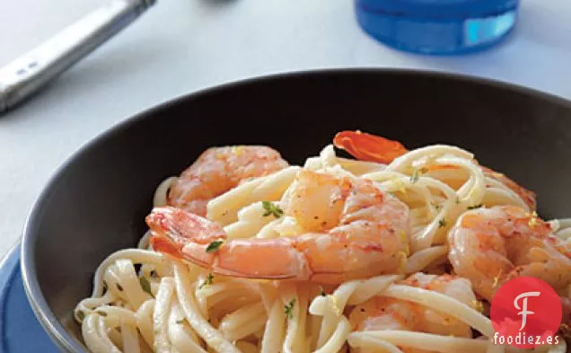 Linguini con Camarones Picantes