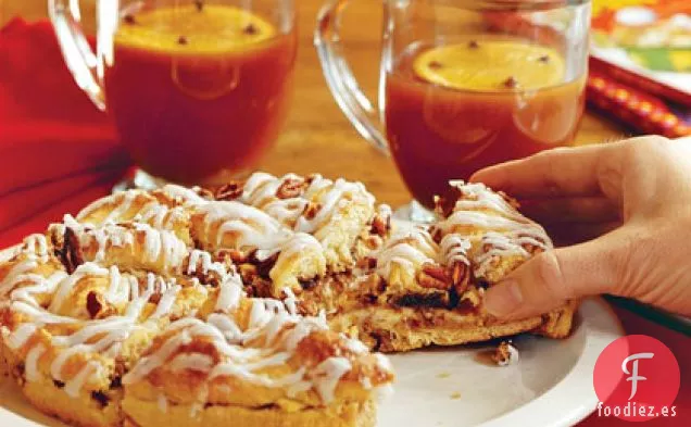 Pastel de Café con Queso Crema Navideño