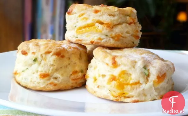 Horneado de pan: Queso Cheddar y Galletas de Cebolleta
