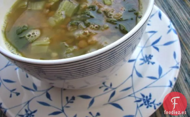 Sopa Siria de Acelgas con Lentejas