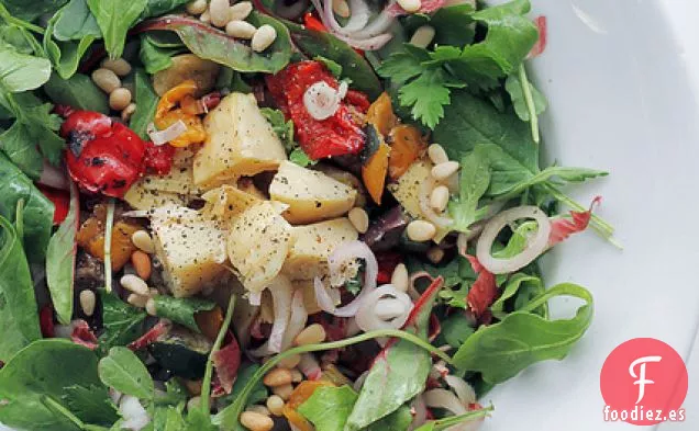 Verduras Asadas, Chalotes Y Hojas Mixtas