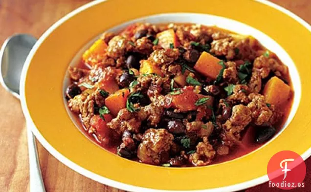 Chile de Pavo, Calabaza y Frijoles Negros