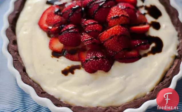 Tarta de Crema Balsámica de Fresa