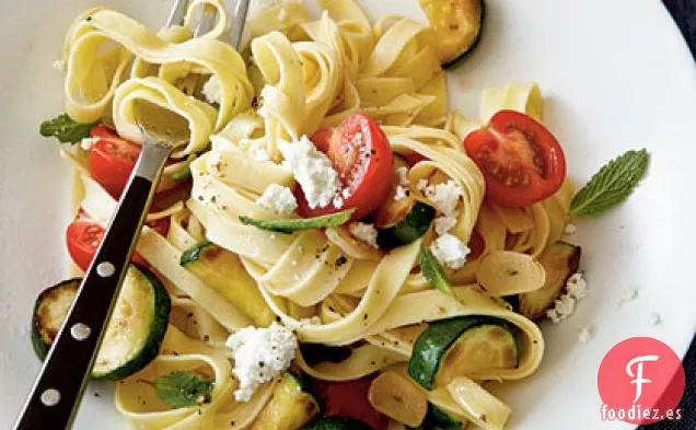 Calabacín, Tomate Cherry y Pasta de Ricotta Fresca