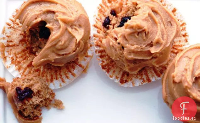 Magdalenas de Mantequilla de Maní y Gelatina