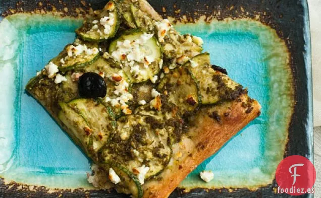 El Susurro Más Crujiente: Calabacín y Pizza al Pesto
