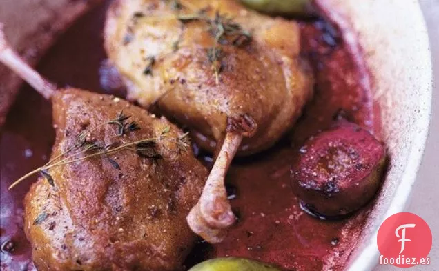 Pato de Nigel Slater con Higos y Barolo