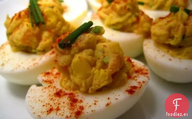Cocinar el Libro: Huevos Rellenos con Salmón Ahumado