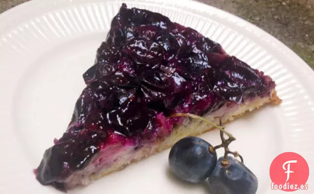 Tarta Invertida de Uva y Limón de Concord