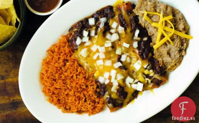 Cocinar el Libro: Enchiladas de Queso con Chile Con Carne