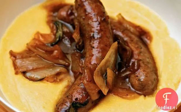 Cena De Esta Noche: Salchichas Estofadas A La Sidra Con Salvia