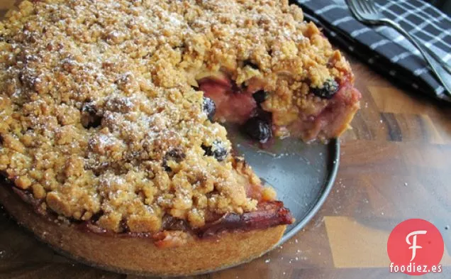 Tarta de Manzana y Arándanos