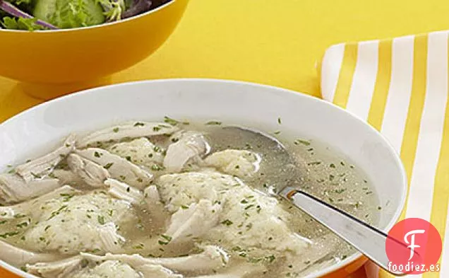 Pollo con Albóndigas de Hierbas