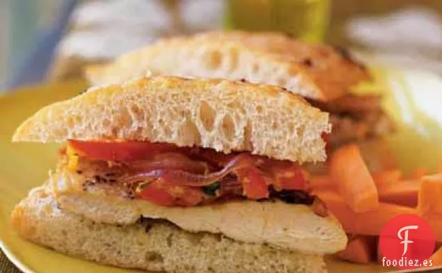 Sándwiches de Focaccia de Pollo