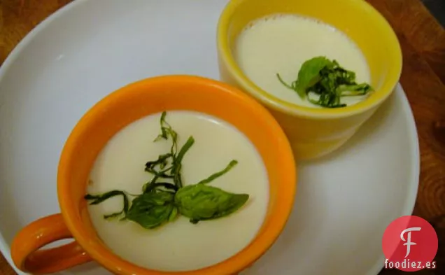 Cocina el Libro: Panna Cotta de Albahaca fresca